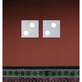 STREET Sehr flache, quadratische Deckenlampe Ausfhrung der extra flachen Leuchte mit 2 Lichtquellen.
