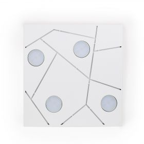 STREET Sehr flache, quadratische Deckenlampe Dekoratives und effektives Leuchten Design.