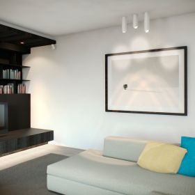 ZNOW JR Runder Deckenspot mit Lichtlenkung Architektonische Leuchte mit kompatiblem uerem.