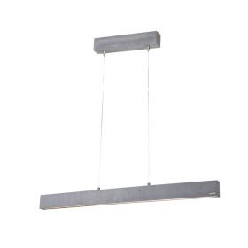 C-LINE elongated LED pendant light made of concrete