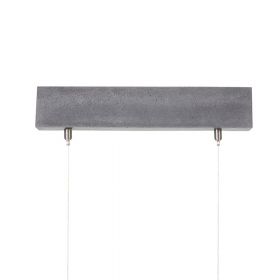 C-LINE lngliche LED Hngeleuchte aus Beton Massives Beton-Deckenteil in entsprechender Lnge.