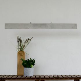 C-LINE elongated LED pendant light made of concrete