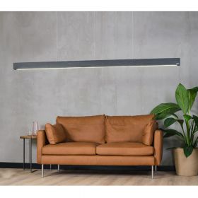 C-LINE lngliche LED Hngeleuchte aus Beton Beeindruckende Lnge: die LED Beton-Hngeleuchte mit 200 cm.