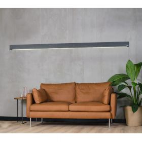 C-LINE elongated LED pendant light made of concrete