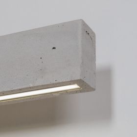 C-LINE längliche LED Wandleuchte aus Beton