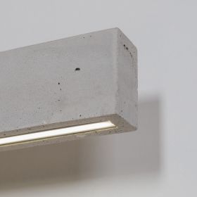 C-LINE lngliche LED Wandleuchte aus Beton