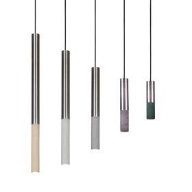 KNALLA 23 Zylindrische Beton Pendellampe mit Metall