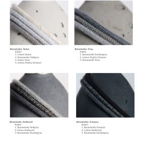 KNALLA 23 Zylindrische Beton Pendellampe mit Metall Farbkombinationen Beton und Textl.