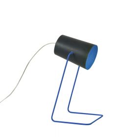 PAINT T LAVANGA design table lamp from Italy PAINT T LAVAGNA Tischleuchte Farbvariante Blau.