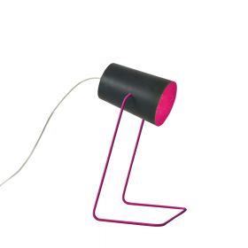 PAINT T LAVANGA design table lamp from Italy PAINT T LAVAGNA Tischleuchte Farbvariante Magenta.