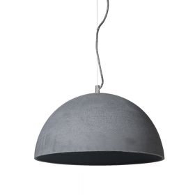 SPHERAS Beton Hngeleuchte in Halbkugelform Halbkugelfrmiger Lampenschirm. Beton in der Farbe Anthrazit.
