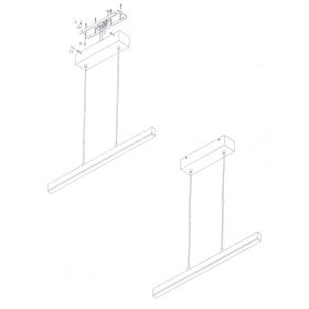 W-LINE Minimalistische Hngeleuchte in Wei