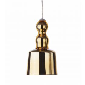 ACQUAMIKI Kleine Murano-Glas Pendelleuchte Ein besonderer Blickfang: das Murano-Glas in Gold glnzend.