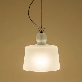 ACQUATINTA Murano-Glas Pendelleuchte Schlichte Murano-Glas Hängeleuchte - Oberfläche Satiniert.
