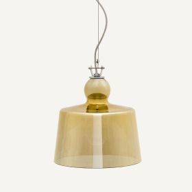 ACQUATINTA Murano-Glas Pendelleuchte Ganz besonders: transluzent und gold-verspiegelt.