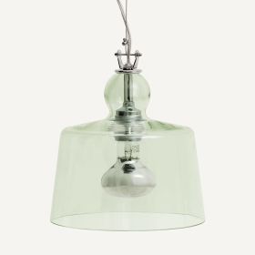 ACQUATINTA Murano-Glas Pendelleuchte Wunderschönes, grünes Lampenglas.