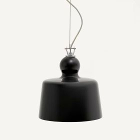 ACQUATINTA Murano-Glas Pendelleuchte Blickdichtes Schwarz Acquatinta Glasleuchte.