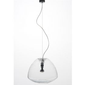 PERSEO Bauchige Klarglas Leuchte Mittlere Gre mit 28 cm Durchmesser.