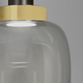 LEGR Rauchglas-Pendelleuchte mit LED
