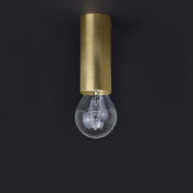 TUBE ceiling spotlight or wall spotlight made of brass