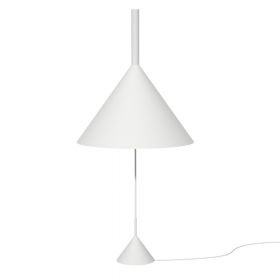 FUNNEL table lamp with movable metal shade in funnel shape