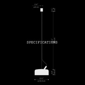 HGAR Design Pendelleuchte in Grau oder Wei Groe Version mit 33,4 cm .