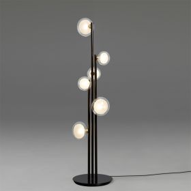 NABILA Italian floor lamp Italienische Wohnzimmer-Tischleuchte mit hochwertigem Kugelglas.
