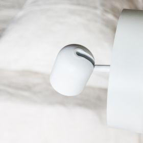 CONCIERGE Nachttischleuchte verstellbar zur indirekten Wandbeleuchtung CONCIERGE Leselicht mit LED Leuchtenkopf.