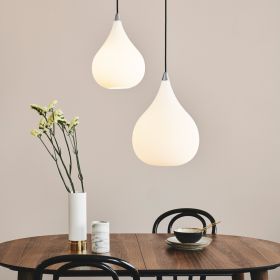 TROPFEN Opal glass drop-shaped pendant light