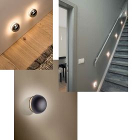 CHROMOS Small 1W LED wall light Kleine Einbau-Leuchte fr Treppe oder Flur.