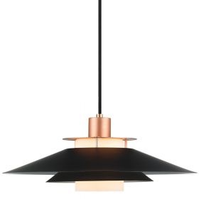 TURIN pendant light in Danish design Skandinavische Pendelleuchte Schwarz/Kupfer.