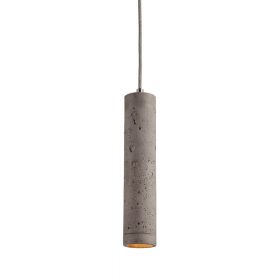 KNALLA SIMPLE Zylindrisches Beton Lampenpendel Lngliches Beton-Pendel. Farbe: Grau. Gre: L