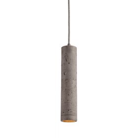 KNALLA SIMPLE Cylindrical concrete lamp pendant