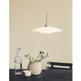 COUNT STEEL Scandinavian opal glass pendant light Schne Esstischlampe im skand. Stil.