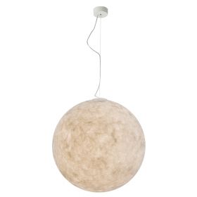 LUNA Mond-Leuchte aus weiem Kunstharz in vier Gren Sehr groe Kugel-Leuchte mit 70 cm Durchmesser.