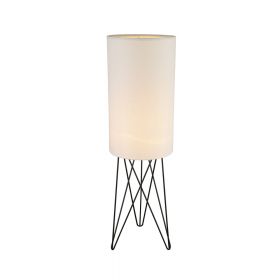 TARN Scandinavian floor lamp with white textile shade