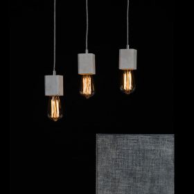 KNALLA SQUAR concrete lamp pendant individual cable