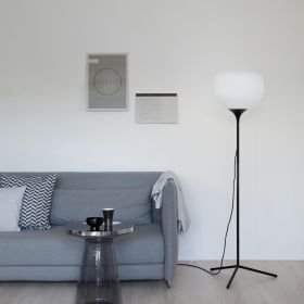 AWAD Bodenstehleuchte mit satiniertem Glas