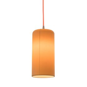 CANDLE 1 Design Pendelleuchte zylindrisch Design Pendelleuchte hier Lampenschirm in neutral.