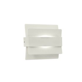 ALETA LED wall light with elegant cover made of metal slats