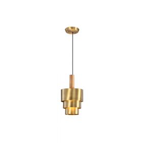 REFLECTIONS pendant light with three brass or pewter cylinders in Danish style