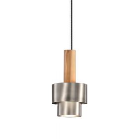 REFLECTIONS Pendelleuchte mit zwei Messing oder Zinn Zylindern im dnischen Stil Moderne LED Leuchte im Design der 60er.