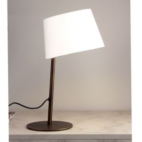 EXCENTRICA Modern table lamp with textile shade