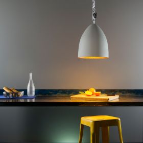 FLOWER S CEMENTO Hngeleuchte mit Zement-Finish Pendelleuchte mit Zement-Finish und leuchtender Schirm Innenfarbe.
