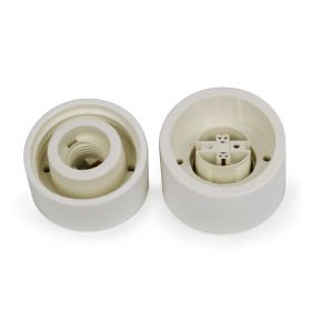 PURE Small porcelain wall light IP20 Innenleben der Wandleuchte mit E27 Fassung.