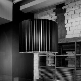 LUZ OCULTA WOOD Special pendant light with wooden paneling