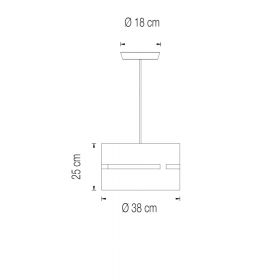 LUZ OCULTA METAL Zylindrische Pendelleuchte aus Messing oder Bronze