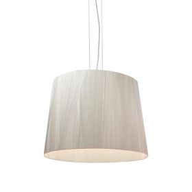 DRESS M pendant light with satin shade