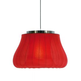 LILY Large, modern textile shade pendant light