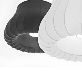 LILY Large, modern textile shade pendant light